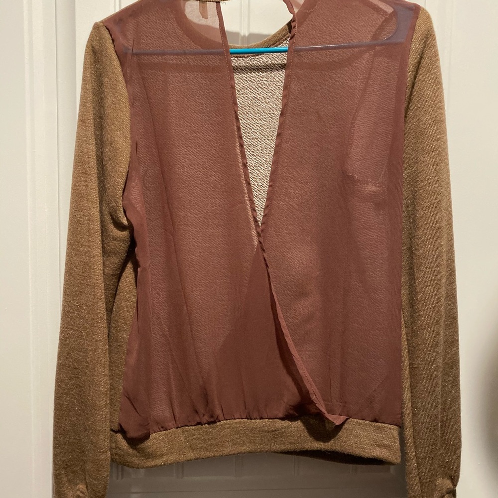 Open back sweater